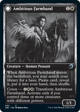 Ambitious Farmhand // Seasoned Cathar [Innistrad: Double Feature] | Shuffle n Cut Hobbies & Games