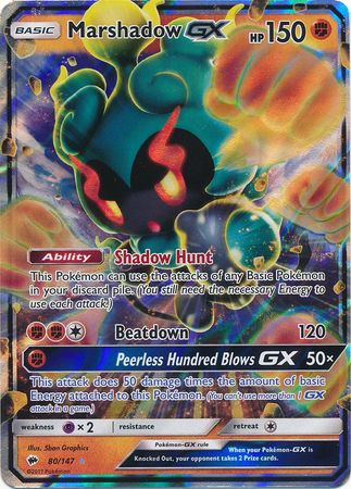 Marshadow GX (80/147) (Jumbo Card) [Sun & Moon: Burning Shadows] | Shuffle n Cut Hobbies & Games