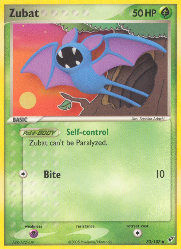 Zubat (83/107) [EX: Deoxys] | Shuffle n Cut Hobbies & Games