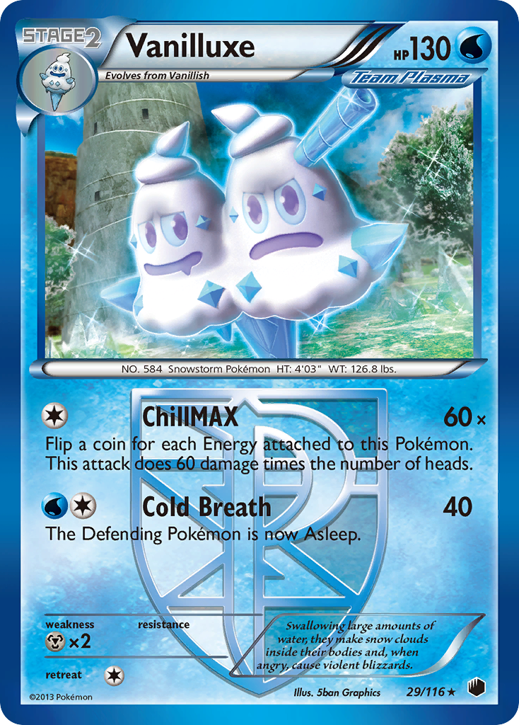 Vanilluxe (29/116) [Black & White: Plasma Freeze] | Shuffle n Cut Hobbies & Games