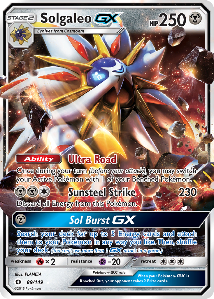 Solgaleo GX (89/149) [Sun & Moon: Base Set] | Shuffle n Cut Hobbies & Games