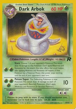 Dark Arbok (19/82) (W Stamped Promo) [Team Rocket Unlimited] | Shuffle n Cut Hobbies & Games