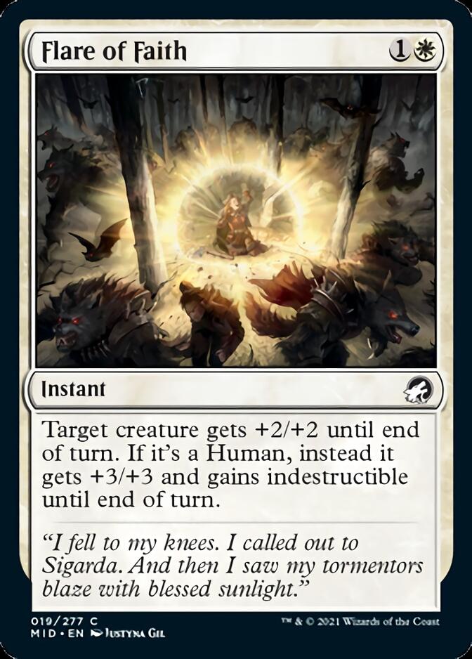 Flare of Faith [Innistrad: Midnight Hunt] | Shuffle n Cut Hobbies & Games