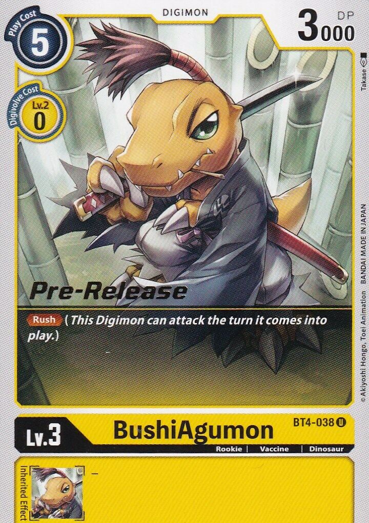 BushiAgumon [BT4-038] [Great Legend Pre-Release Promos] | Shuffle n Cut Hobbies & Games
