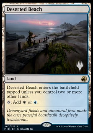 Deserted Beach (Promo Pack) [Innistrad: Midnight Hunt Promos] | Shuffle n Cut Hobbies & Games