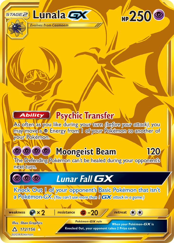 Lunala GX (172/156) [Sun & Moon: Ultra Prism] | Shuffle n Cut Hobbies & Games