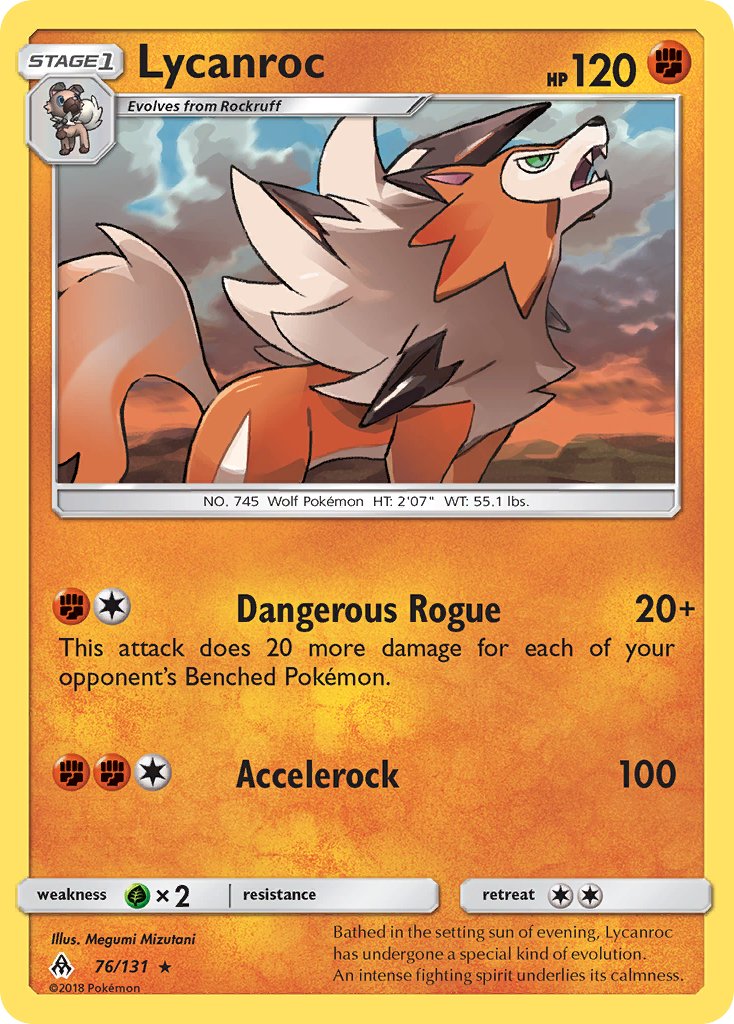 Lycanroc (76/133) (Theme Deck Exclusive) [Sun & Moon: Forbidden Light] | Shuffle n Cut Hobbies & Games