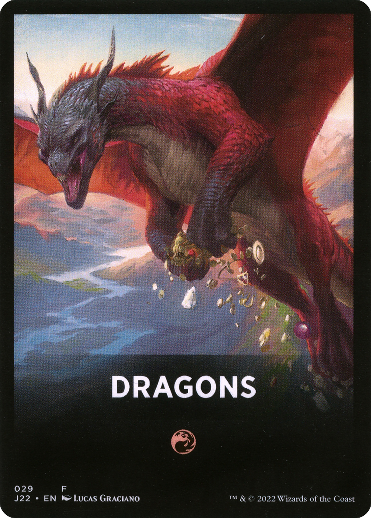 Dragons Theme Card [Jumpstart 2022 Front Cards] | Shuffle n Cut Hobbies & Games