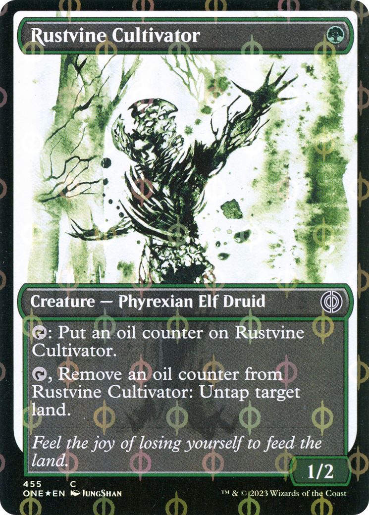 Rustvine Cultivator (Showcase Ichor Step-and-Compleat Foil) [Phyrexia: All Will Be One] | Shuffle n Cut Hobbies & Games