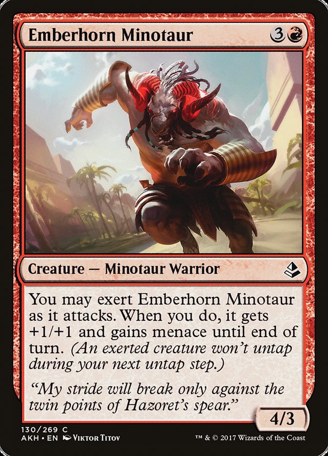 Emberhorn Minotaur [Amonkhet] | Shuffle n Cut Hobbies & Games