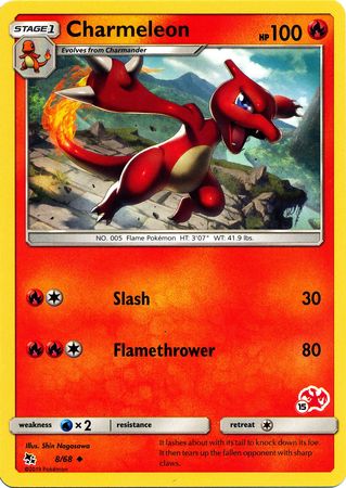 Charmeleon (8/68) (Charizard Stamp #15) [Battle Academy 2020] | Shuffle n Cut Hobbies & Games