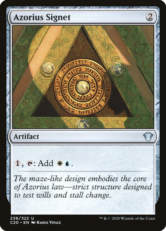 Azorius Signet [Commander 2020] | Shuffle n Cut Hobbies & Games