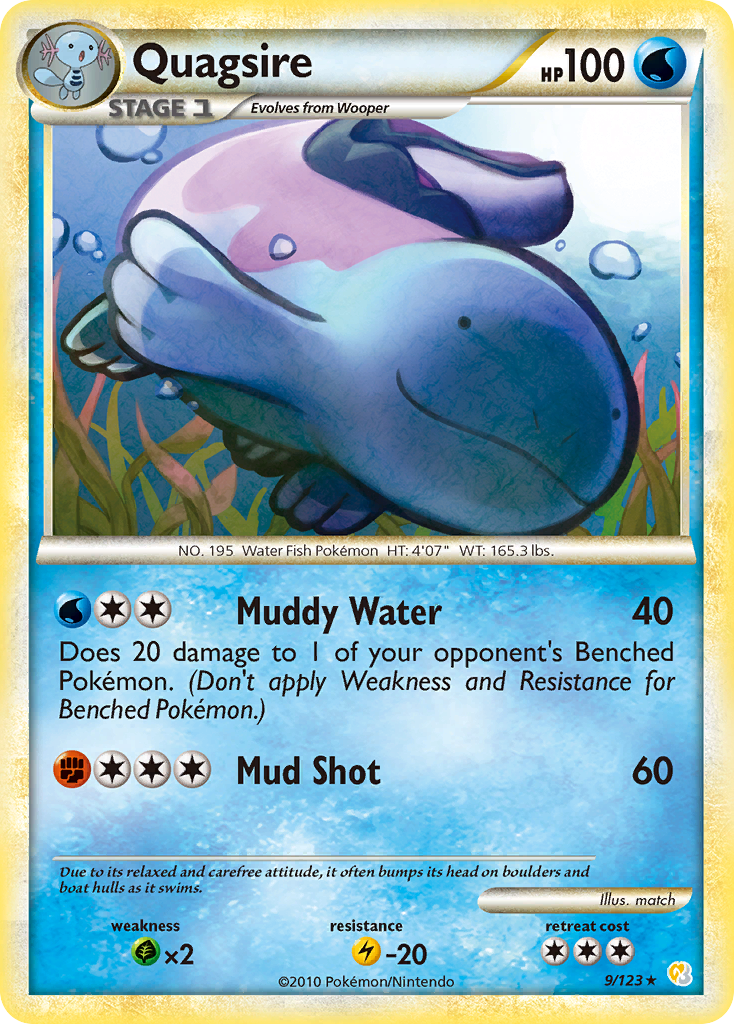 Quagsire (9/123) [HeartGold & SoulSilver: Base Set] | Shuffle n Cut Hobbies & Games