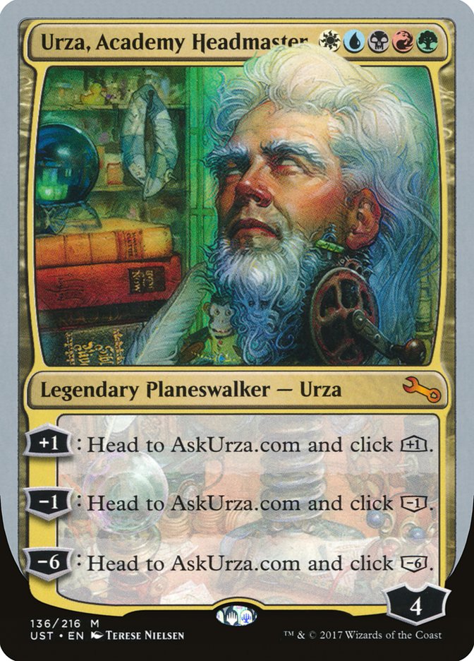 Urza, Academy Headmaster [Unstable] | Shuffle n Cut Hobbies & Games