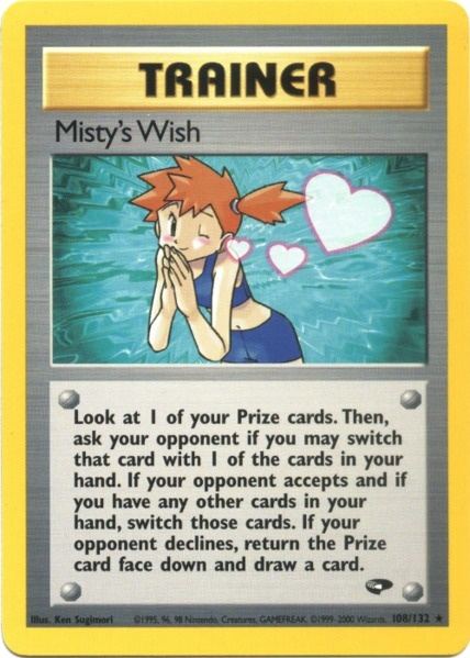 Misty's Wish (108/132) [Gym Challenge Unlimited] | Shuffle n Cut Hobbies & Games