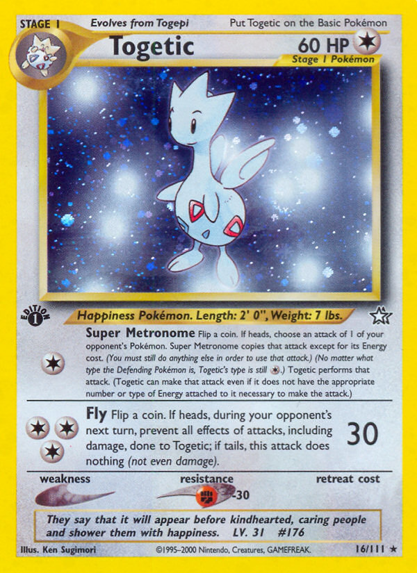 Togetic (16/111) [Neo Genesis 1st Edition] | Shuffle n Cut Hobbies & Games