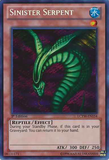 Sinister Serpent [LCYW-EN154] Secret Rare | Shuffle n Cut Hobbies & Games