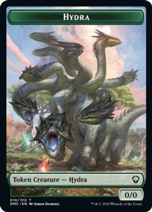 Snake // Hydra Double-Sided Token [Dominaria United Commander Tokens] | Shuffle n Cut Hobbies & Games