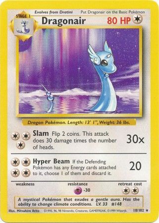 Dragonair (18/102) [Base Set Unlimited] | Shuffle n Cut Hobbies & Games