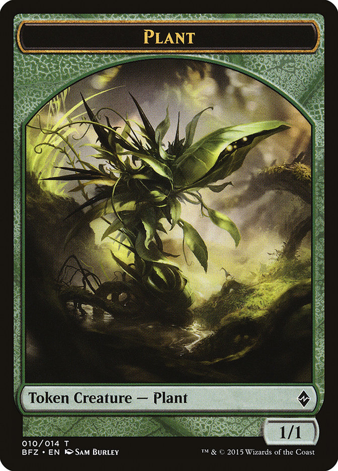 Plant Token [Battle for Zendikar Tokens] | Shuffle n Cut Hobbies & Games