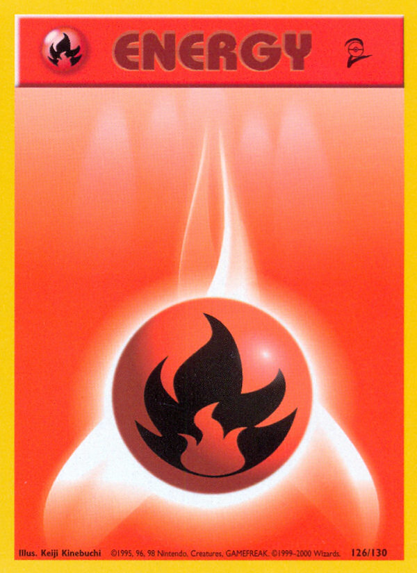 Fire Energy (126/130) [Base Set 2] | Shuffle n Cut Hobbies & Games