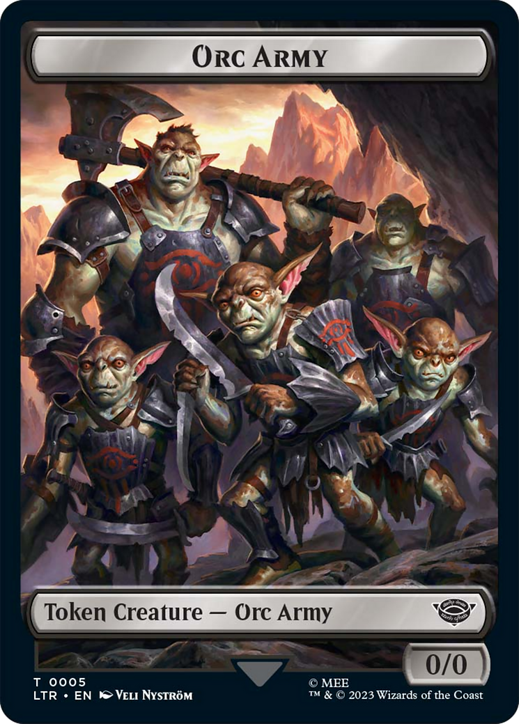 Food (10) // Orc Army (05) Double-Sided Token [The Lord of the Rings: Tales of Middle-Earth Tokens] | Shuffle n Cut Hobbies & Games