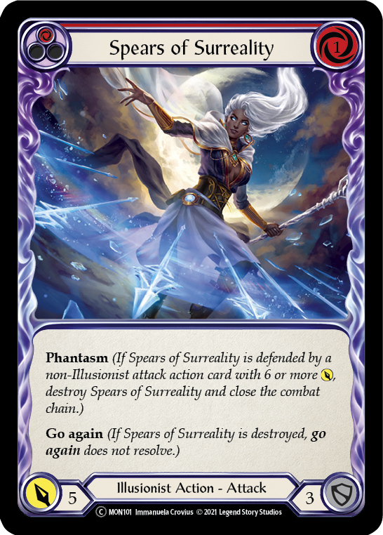 Spears of Surreality (Red) [U-MON101] Unlimited Edition Normal | Shuffle n Cut Hobbies & Games