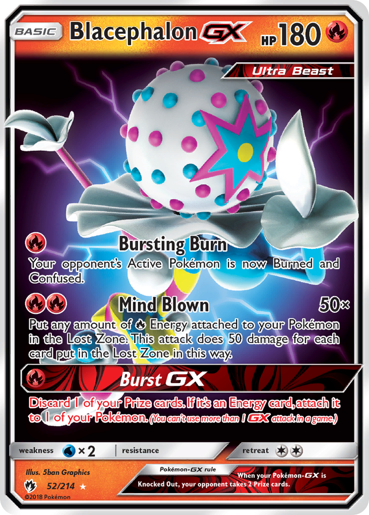 Blacephalon GX (52/214) [Sun & Moon: Lost Thunder] | Shuffle n Cut Hobbies & Games