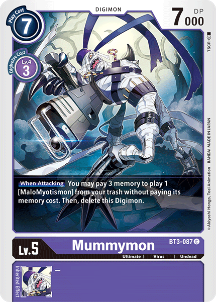 Mummymon [BT3-087] [Release Special Booster Ver.1.5] | Shuffle n Cut Hobbies & Games