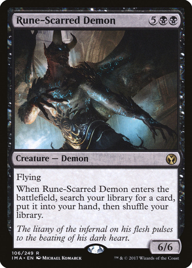 Rune-Scarred Demon [Iconic Masters] | Shuffle n Cut Hobbies & Games