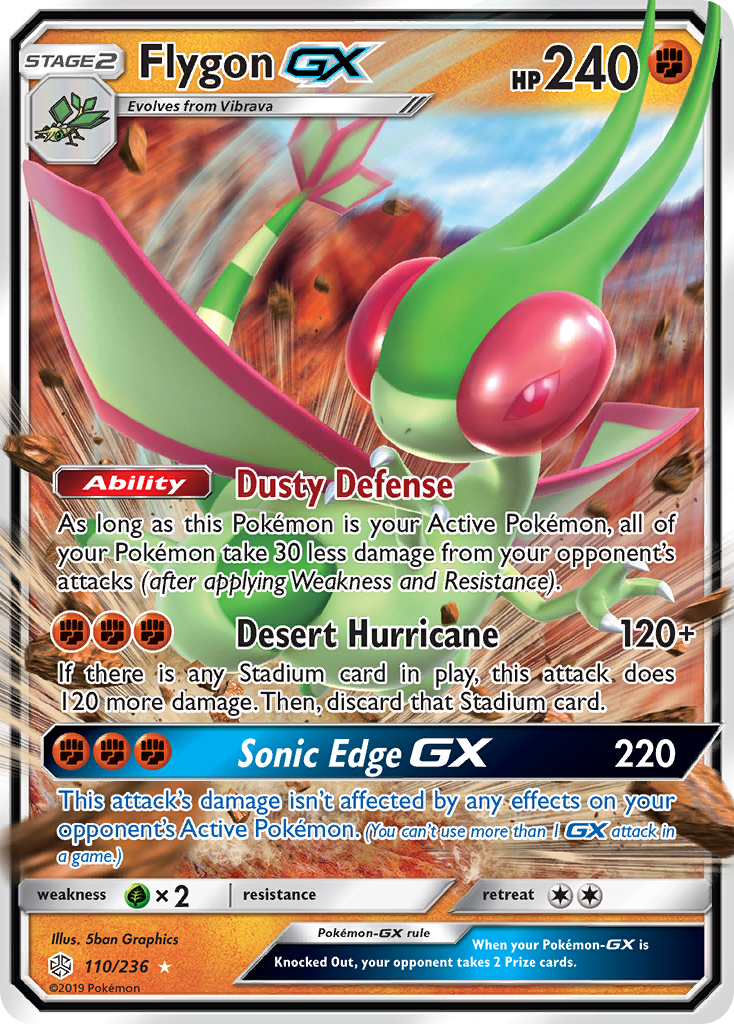 Flygon GX (110/236) [Sun & Moon: Cosmic Eclipse] | Shuffle n Cut Hobbies & Games