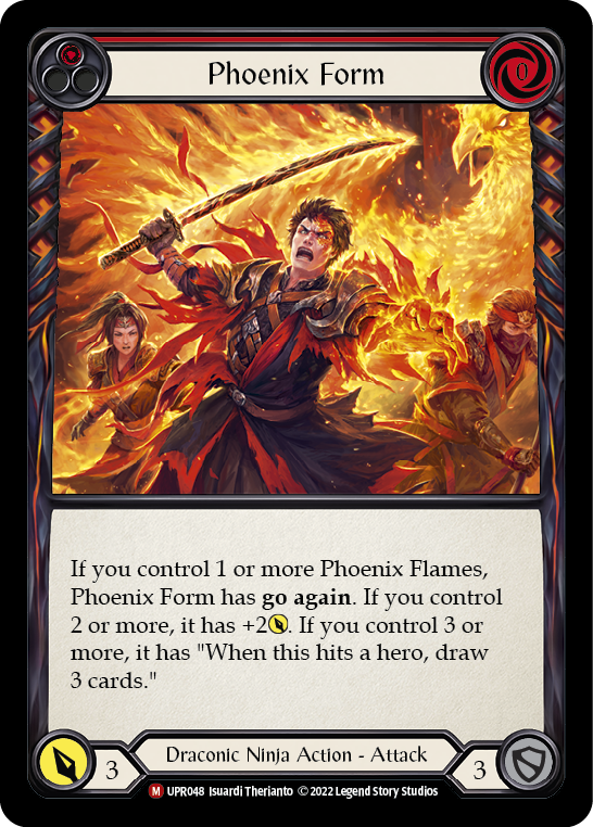 Phoenix Form [UPR048] (Uprising)  Rainbow Foil | Shuffle n Cut Hobbies & Games