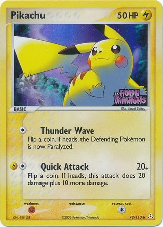 Pikachu (78/110) (Stamped) [EX: Holon Phantoms] | Shuffle n Cut Hobbies & Games