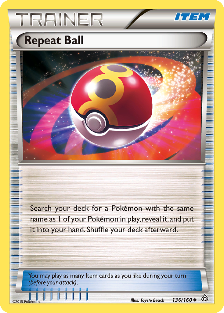 Repeat Ball (136/160) [XY: Primal Clash] | Shuffle n Cut Hobbies & Games