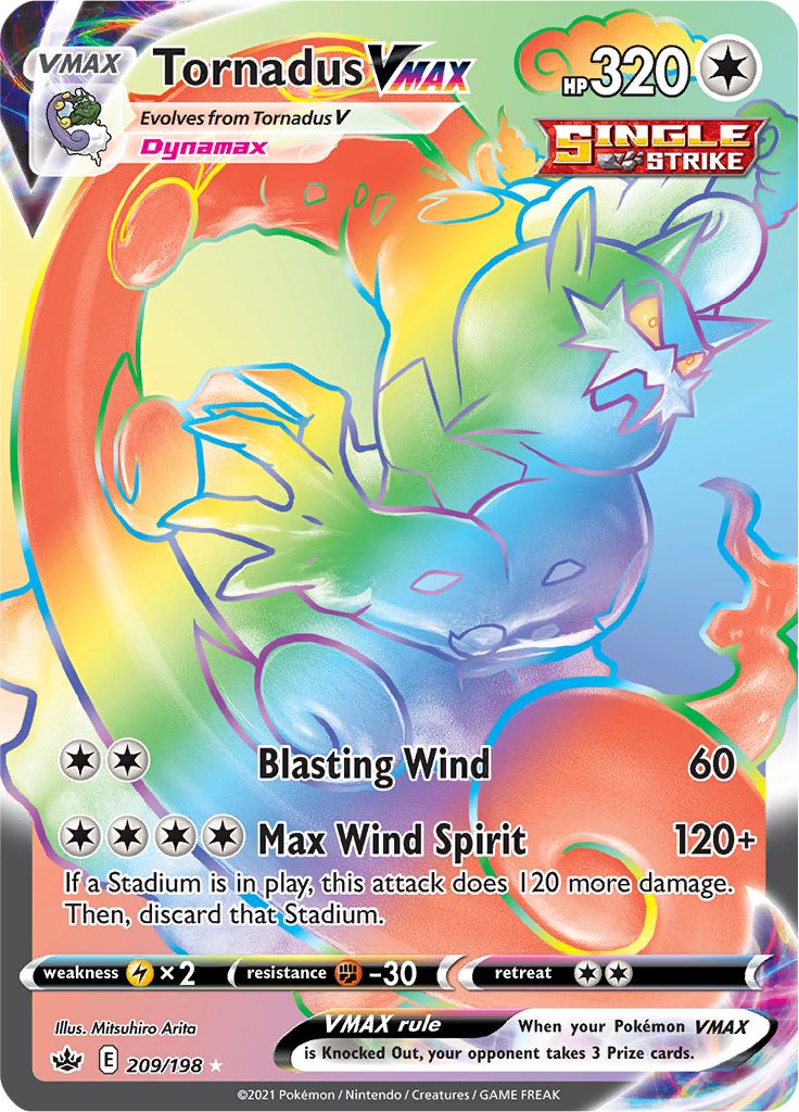 Tornadus VMAX (209/198) [Sword & Shield: Chilling Reign] | Shuffle n Cut Hobbies & Games