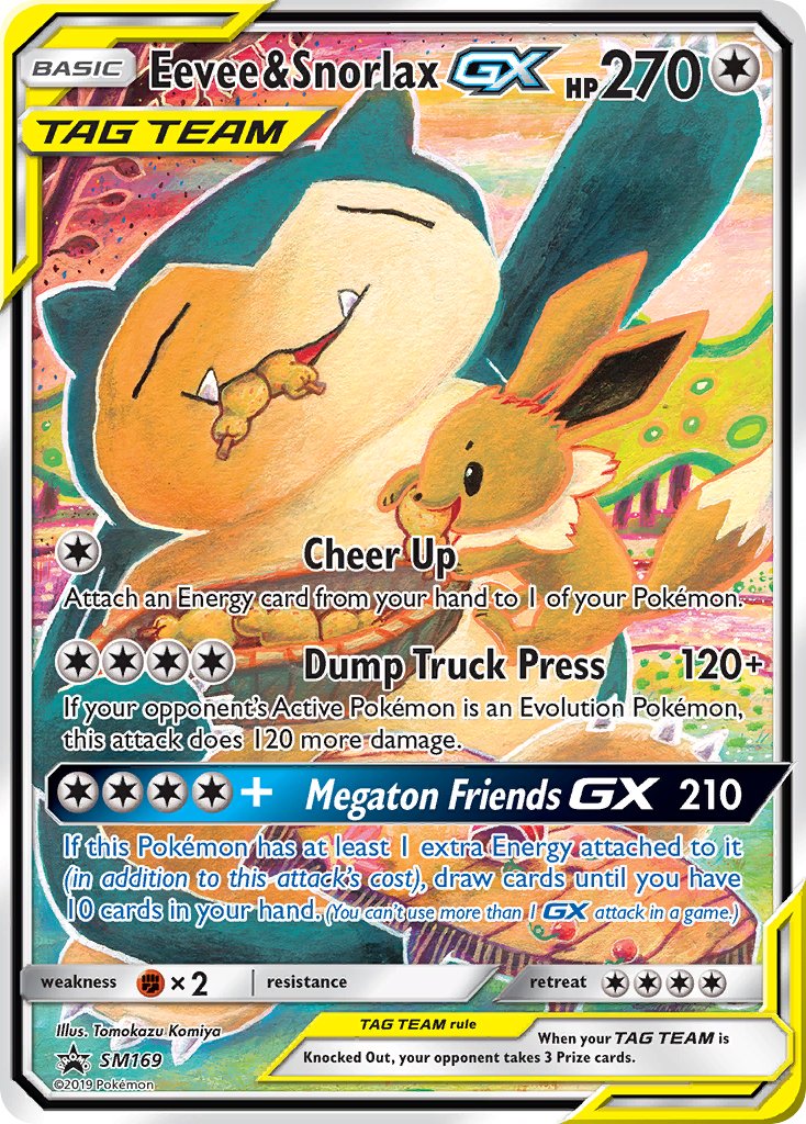 Eevee & Snorlax GX (SM169) [Sun & Moon: Black Star Promos] | Shuffle n Cut Hobbies & Games