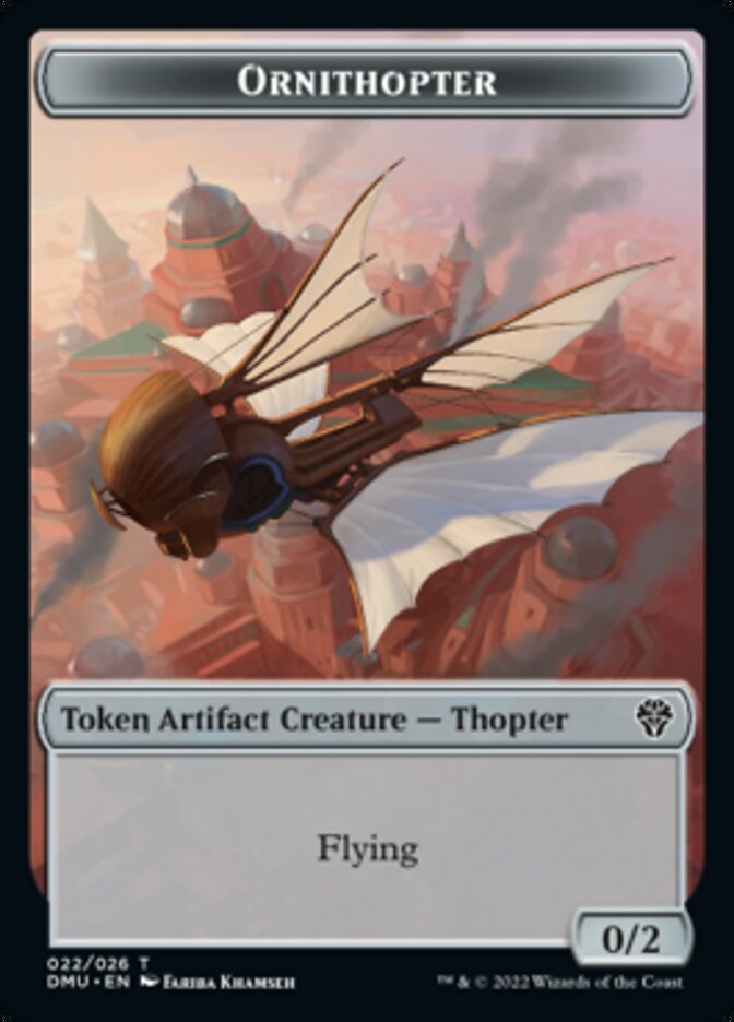 Ornithopter Token [Dominaria United Tokens] | Shuffle n Cut Hobbies & Games