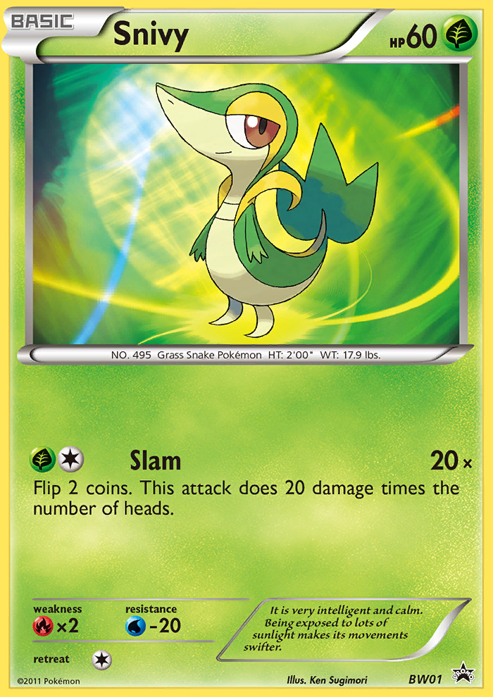 Snivy (BW01) [Black & White: Black Star Promos] | Shuffle n Cut Hobbies & Games