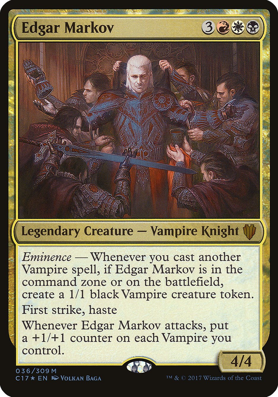 Edgar Markov (Oversized) [Commander 2017 Oversized] | Shuffle n Cut Hobbies & Games