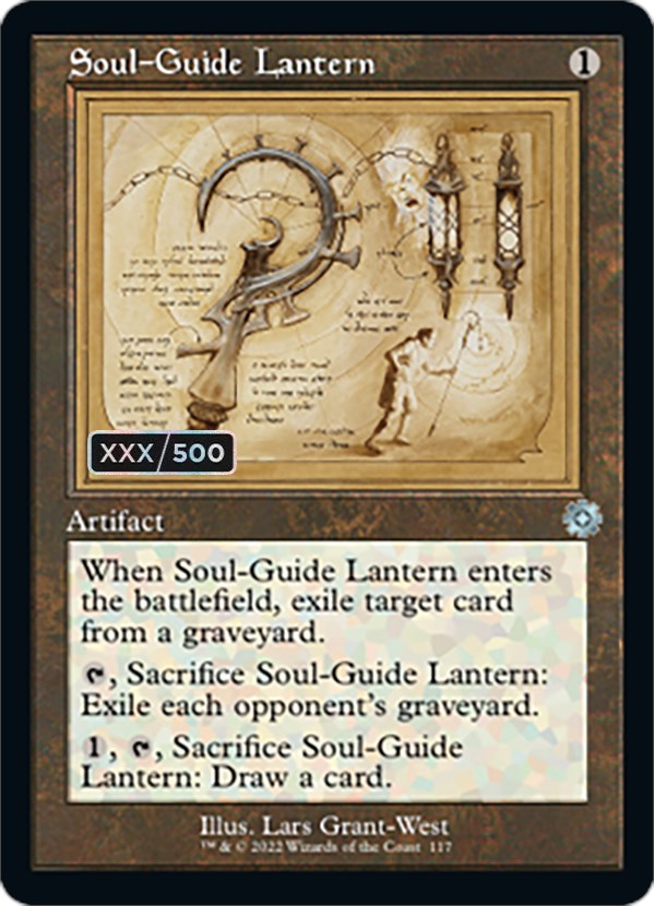 Soul-Guide Lantern (Retro Schematic) (Serialized) [The Brothers' War Retro Artifacts] | Shuffle n Cut Hobbies & Games