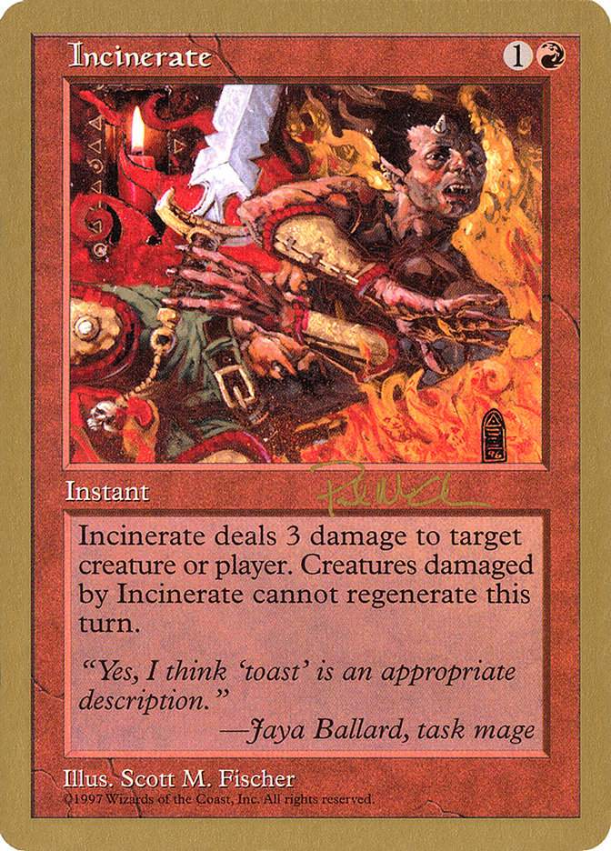 Incinerate (Paul McCabe) [World Championship Decks 1997] | Shuffle n Cut Hobbies & Games