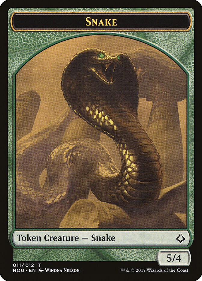 Snake Token [Hour of Devastation Tokens] | Shuffle n Cut Hobbies & Games