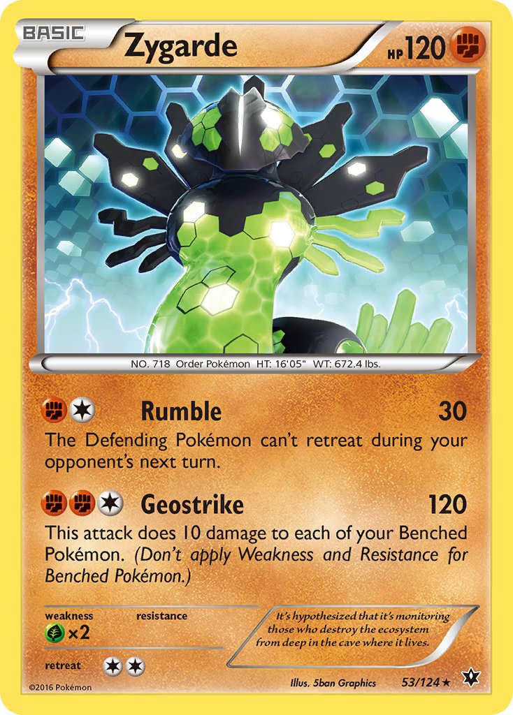 Zygarde (53/124) (Theme Deck Exclusive) [XY: Fates Collide] | Shuffle n Cut Hobbies & Games