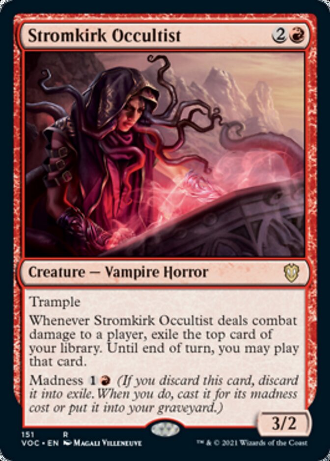 Stromkirk Occultist [Innistrad: Crimson Vow Commander] | Shuffle n Cut Hobbies & Games