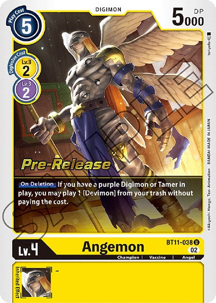 Angemon [BT11-038] [Dimensional Phase Pre-Release Promos] | Shuffle n Cut Hobbies & Games