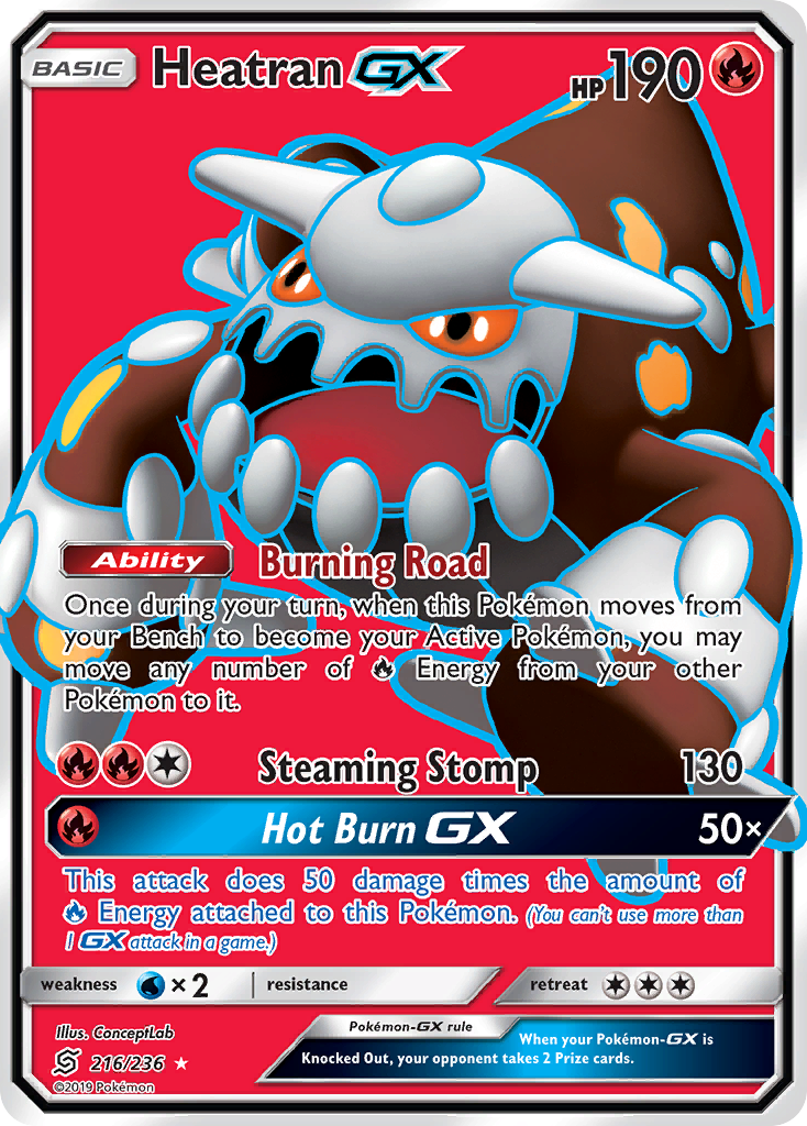 Heatran GX (216/236) [Sun & Moon: Unified Minds] | Shuffle n Cut Hobbies & Games