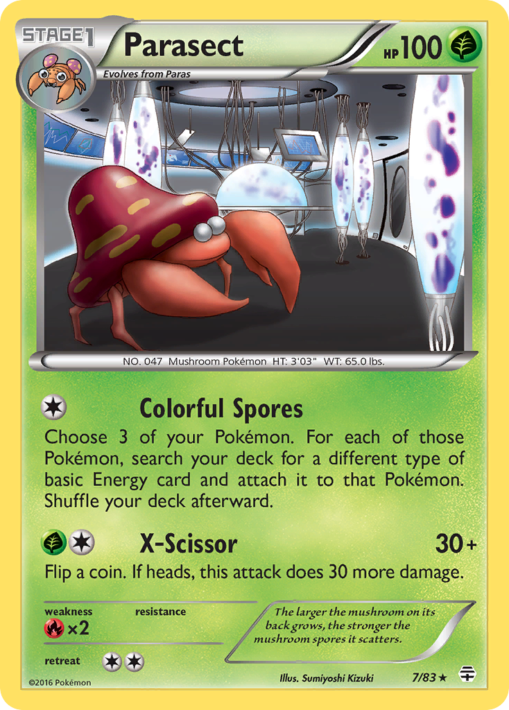 Parasect (7/83) [XY: Generations] | Shuffle n Cut Hobbies & Games