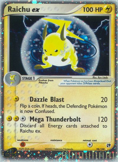 Raichu ex (98/100) [EX: Sandstorm] | Shuffle n Cut Hobbies & Games