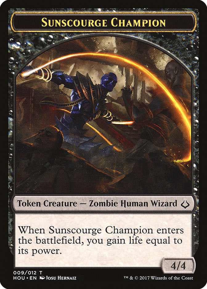 Sunscourge Champion Token [Hour of Devastation Tokens] | Shuffle n Cut Hobbies & Games