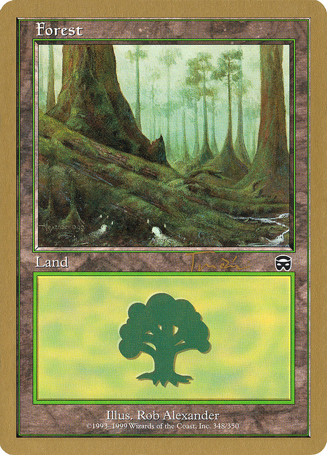 Forest (jt348) (Jan Tomcani) [World Championship Decks 2001] | Shuffle n Cut Hobbies & Games